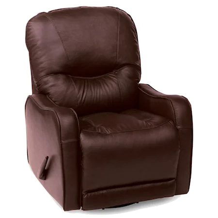 Casual Power Rocker Recliner with Sloped Track Arms